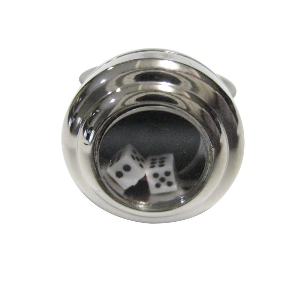 Rattling Dice Pendant Adjustable Size Fashion Ring